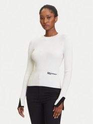 Karl Lagerfeld Jeans Sweter A3W18006 Écru Slim Fit. Swetry Karl Lagerfeld Jeans, xs, bez wzorów, z jeansu, bez ramiączek. Za 469.99 zł.