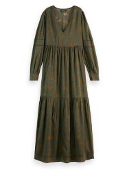 Scotch & Soda Sukienka w kolorze khaki rozmiar: 38. Brązowe sukienki Scotch & Soda, bez wzorów, bez kołnierzyka, bez ramiączek, maxi. Za 255.34 zł.