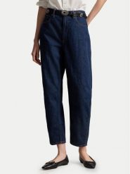 Polo Ralph Lauren Jeansy 211B29852001 Granatowy Mom Fit. Niebieskie jeansy Polo Ralph Lauren, bez wzorów, z bawełny. Za 989.99 zł.