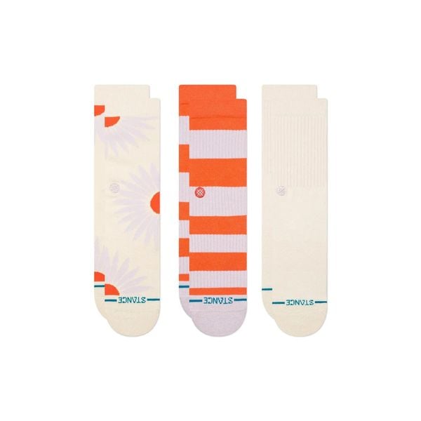 Skarpety damskie Stance Prowess Crew 3 Pack. Brązowe skarpetki Stance, bez wzorów, trekkingowe. Za 93.99 zł.