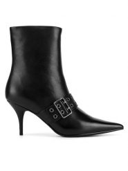 Eva Minge Botki BUSMA-SLT062-651 Czarny. Czarne botki Eva Minge, bez wzorów, bez obcasa, na szpilce, bez zapięcia. Za 439.00 zł.