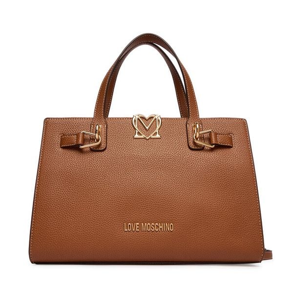 Torebka LOVE MOSCHINO. Brązowe torebki klasyczne Love Moschino, bez wzorów, klasyczne, bez dodatków. Za 1,009.00 zł.