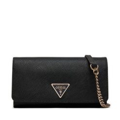 Torebka Guess. Czarne listonoszki Guess, z aplikacjami, bez dodatków. Za 319.99 zł.