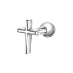 Glanzstücke München Kolczyki Krzyżyk Srebro wysokiej próby Srebrny 1 ct Damski. Szare kolczyki Glanzstücke München, srebrne. Za 99.99 zł.