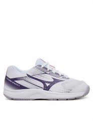 Mizuno Buty halowe Cyclone Speed 5 V1GC258035 Biały. Białe buty treningowe Mizuno, bez wzorów, ze skóry, bez zapięcia. Za 229.99 zł.