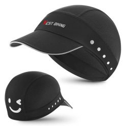 WEST BIKING YP0201426 Letnia czapka z oddychającego jedwabiu lodowego – czarna. Czarne czapki z daszkiem WEST BIKING, na lato, bez wzorów, z jedwabiu, eleganckie. Za 79.60 zł.