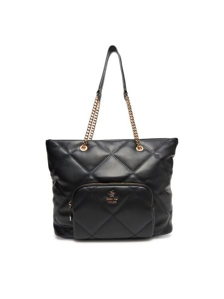 Beverly Hills Polo Club Torebka CEO-BHPC-C-010-08 Czarny. Czarne shopper bag Beverly Hills Polo Club, bez wzorów, z materiału, bez dodatków. Za 279.99 zł.