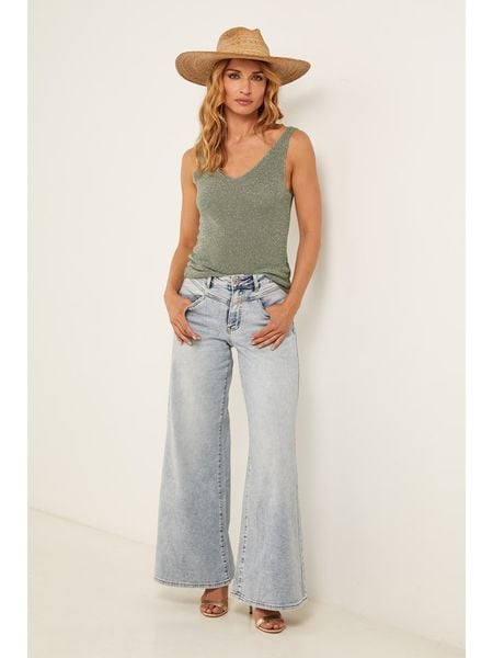 Joséfine Top "Dorothee" w kolorze khaki rozmiar: M. Brązowe topy Joséfine, m, bez wzorów, bez kołnierzyka, bez ramiączek. Za 124.95 zł.