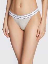 Guess Figi brazylijskie Carrie O2BE04 KBBU1 Szary. Szare figi Guess, z aplikacjami, z bawełny. Za 99.99 zł.