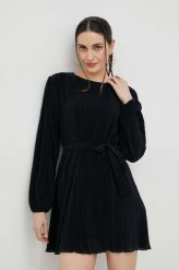 Abercrombie & Fitch sukienka kolor czarny mini oversize. Czarne sukienki Abercrombie & Fitch, l, bez wzorów, z tkaniny, bez kołnierzyka, bez ramiączek, maxi, oversize. W wyprzedaży za 278.99 zł.