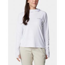 Koszulka sportowa damska Columbia Summit Valley. Białe t-shirty sportowe Columbia, xs, bez wzorów, z poliesteru, bez ramiączek. Za 299.00 zł.