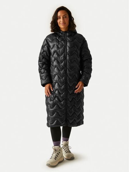 Regatta Płaszcz zimowy Cambrie II RWN312 Czarny Regular Fit. Czarne płaszcze Regatta, na zimę, bez wzorów, z syntetyku, bez kaptura. Za 369.99 zł.