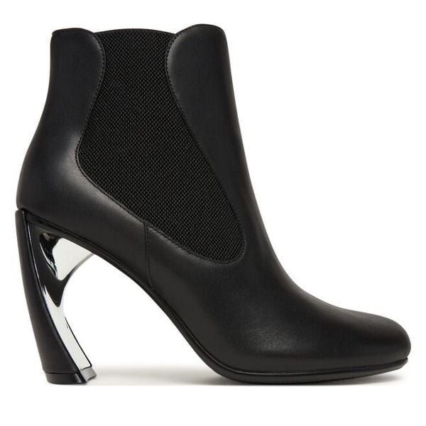 Botki United Nude. Czarne botki United Nude, bez wzorów, bez obcasa, na słupku, bez zapięcia. Za 749.99 zł.