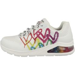 Buty do chodzenia damskie Skechers Uno 2 Floating. Białe buty sportowe lifestyle Skechers, bez wzorów, z materiału, przed kostkę, bez zapięcia, trekkingowe. Za 369.00 zł.