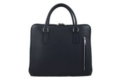 Torba skórzana na laptopa BARBERINI'S granatowa 899-4. Niebieskie torby na laptopa Barberinis, bez wzorów, ze skóry, na ramię. Za 349.99 zł.