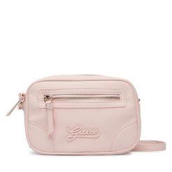 Torebka Guess. Czerwone listonoszki Guess, z aplikacjami, bez dodatków. Za 269.99 zł.