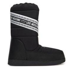 Śniegowce LOVE MOSCHINO. Czarne śniegowce Love Moschino, bez wzorów, bez zapięcia. Za 529.99 zł.