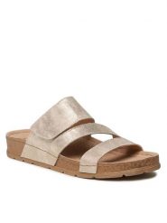 Go Soft Klapki WS121-03 Beżowy. Brązowe klapki GO SOFT, bez wzorów, ze skóry, bez obcasa, bez zapięcia. Za 63.99 zł.