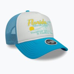 Czapka z daszkiem New Era Foam Trucker. Niebieskie czapki z daszkiem New Era, bez wzorów. Za 129.99 zł.