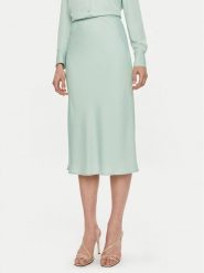 Calvin Klein Spódnica midi Bias K20K203514 Zielony Regular Fit. Zielone spódnice Calvin Klein, bez wzorów, z syntetyku, midi. Za 379.99 zł.