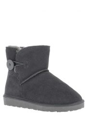 NICEBAY Skórzane botki zimowe zimowe "Fowl" w kolorze szarym rozmiar: 37. Szare botki NICEBAY, bez wzorów, z materiału, bez obcasa, bez zapięcia. Za 144.24 zł.