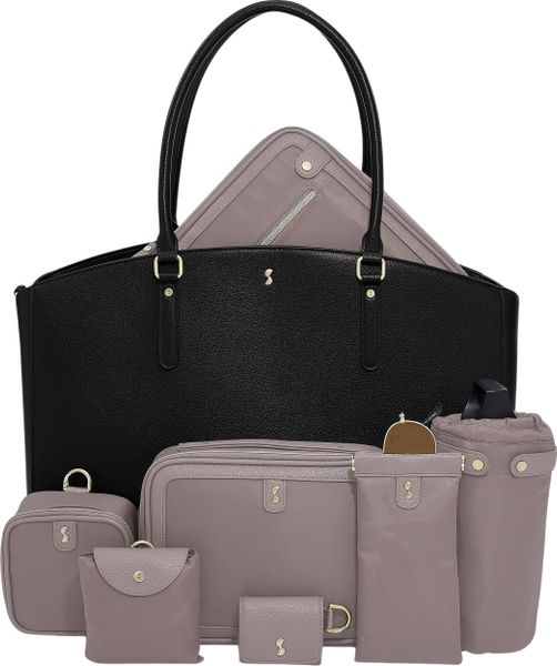 Torba Stackers czarna z kompletem akcesoriów 8 el. Czarne torby podróżne Stackers, bez wzorów. Za 1,419.00 zł.