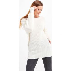 SWETER PATRIZIA PEPE. Białe swetry Patrizia Pepe, l, z aplikacjami, z dzianiny, bez ramiączek. W wyprzedaży za 622.30 zł.