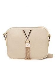 Valentino Torebka Divina VBS1R409G Kremowy. Białe listonoszki Valentino, bez wzorów, ze skóry, bez dodatków. Za 197.99 zł.