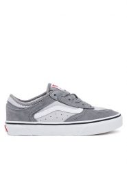 Vans Tenisówki Rowley Classic VN000SFA85T1 Szary. Szare trampki Vans, bez wzorów, ze skóry, bez zapięcia. Za 209.99 zł.