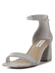 Steve Madden Sandały - Epix-R Kobiety Syntetyczny srebrny, 38. Szare sandały Steve Madden, bez wzorów, z syntetyku, eleganckie, bez obcasa, bez zapięcia. Za 649.95 zł.