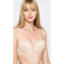 Gossard - Biustonosz. Szare biustonosze marki Gossard, z haftami, z elastanu. W wyprzedaży za 129.90 zł.
