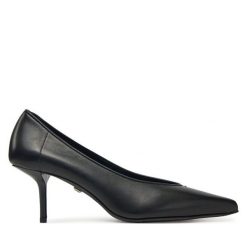Szpilki Max Mara. Czarne szpilki Max Mara, bez wzorów, bez obcasa, na szpilce, bez zapięcia. Za 2,499.00 zł.