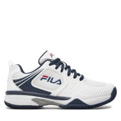 Buty do tenisa Fila. Białe buty treningowe Fila, bez wzorów, bez zapięcia, tenisowe. Za 339.99 zł.