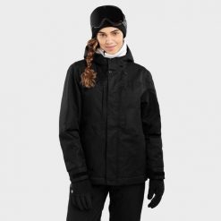 Kurtka snowboardowa damska W4-W Vostock. Czarne kurtki narciarskie SIROKO, na zimę, xs, bez wzorów, bez kaptura, narciarskie. W wyprzedaży za 424.00 zł.