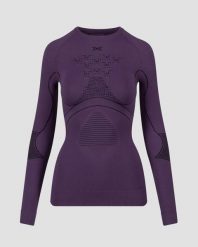 Koszulka damska X-Bionic Energy Accumulator 4.0 Shirt Lg Sl Midnight Aura P025. Fioletowe t-shirty sportowe X BIONIC, l, bez wzorów, z materiału, bez ramiączek, do biegania. Za 719.99 zł.