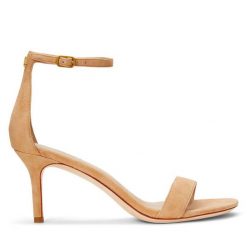 Sandały LAUREN RALPH LAUREN. Brązowe sandały Lauren Ralph Lauren, bez wzorów, bez obcasa, na szpilce, bez zapięcia. Za 629.99 zł.