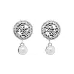 Kolczyki Guess. Szare kolczyki Guess, srebrne. Za 249.99 zł.