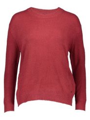 Pepe Jeans Sweter w kolorze czerwonym rozmiar: M. Czerwone swetry Pepe Jeans, m, bez wzorów, z jeansu, bez ramiączek. Za 179.64 zł.