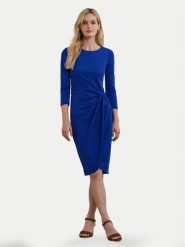 LAUREN RALPH LAUREN Sukienka codzienna 250957709001 Niebieski Regular Fit. Niebieskie sukienki Lauren Ralph Lauren, na co dzień, bez wzorów, z syntetyku, bez kołnierzyka, bez ramiączek, proste. Za 509.99 zł.