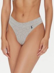 Polo Ralph Lauren Stringi 4P0512 Szary. Szare stringi Polo Ralph Lauren, bez wzorów, z bawełny. Za 89.99 zł.