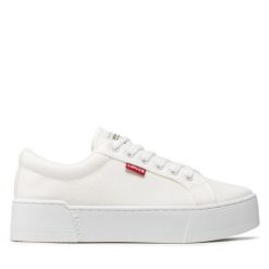 Tenisówki Levi's®. Białe trampki bez wzorów, bez zapięcia. Za 199.99 zł.