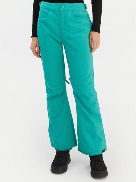 Roxy Spodnie snowboardowe Backyard ERJTP03299 Zielony Tailored Fit. Zielone spodnie narciarskie Roxy, bez wzorów, z syntetyku, narciarskie. Za 389.99 zł.