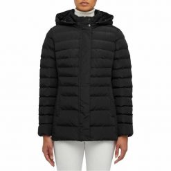 Kurtka GEOX W ANEKO Czarny. Czarne kurtki Geox, bez wzorów, z tkaniny, casualowe, bez kaptura. Za 488.99 zł.