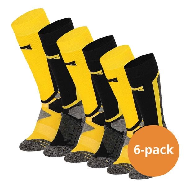 Skarpety snowboardowe Xtreme, 6 par, Multi Żółty. Czarne skarpetki XTREME SOCKSWEAR, bez wzorów. Za 499.99 zł.