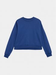 Outhorn Bluza OTHAW23TSWSF668 Niebieski Regular Fit. Niebieskie bluzy bez kaptura Outhorn, s, bez wzorów, z bawełny, bez kaptura. Za 99.99 zł.