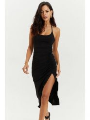 Cool and sexy Sukienka w kolorze czarnym rozmiar: S. Czarne sukienki Cool and sexy, s, bez wzorów, bez kołnierzyka, bez ramiączek, midi. Za 56.99 zł.