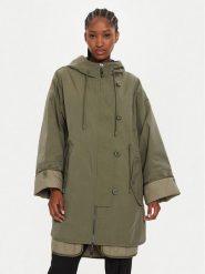 Weekend Max Mara Płaszcz przejściowy Fumetto 2425026051 Khaki Loose Fit. Brązowe płaszcze Weekend Max Mara, bez wzorów, z syntetyku, bez kaptura. Za 1,819.00 zł.