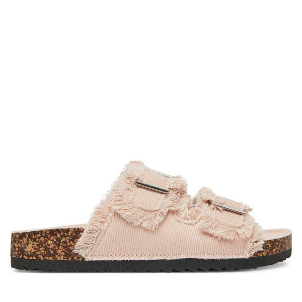 Klapki DeeZee. Czerwone klapki DeeZee, bez wzorów, bez obcasa, bez zapięcia. Za 119.99 zł.