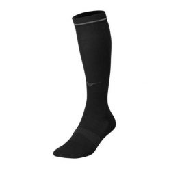 Skarpety kompresyjne Mizuno Compression. Czarne skarpetki Mizuno, bez wzorów. Za 52.99 zł.