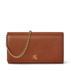 Torebka LAUREN RALPH LAUREN. Brązowe kopertówki Lauren Ralph Lauren, bez wzorów, bez dodatków. Za 949.99 zł.